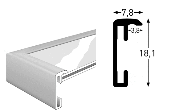 Accent Aluminium Svart Matt - 5