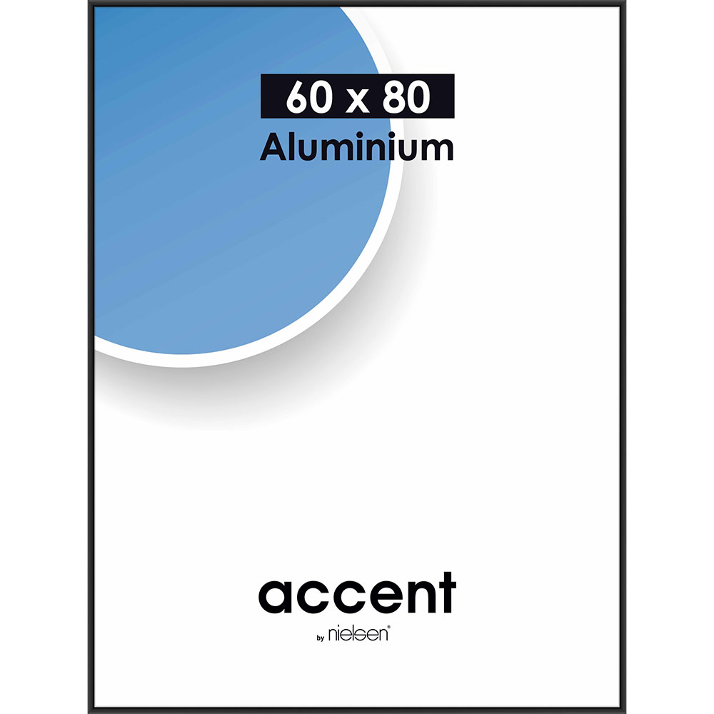 Accent Aluminium Svart Matt - 22