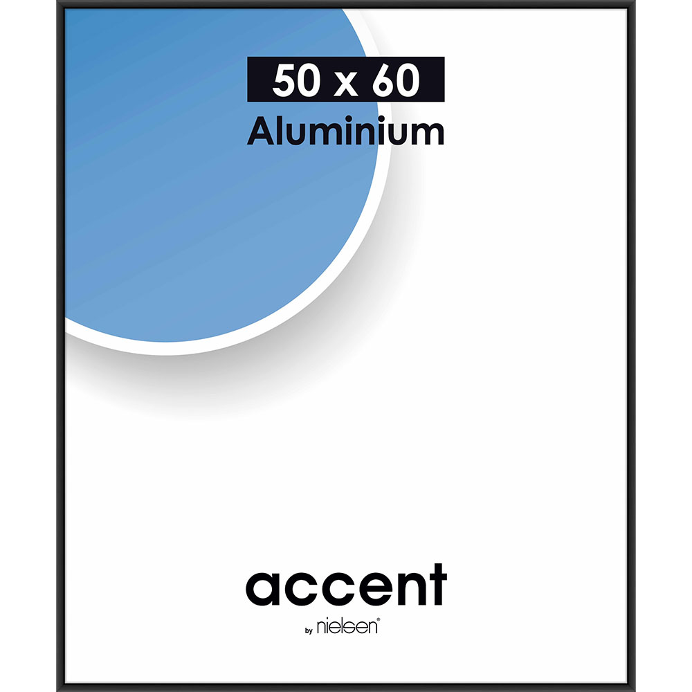 Accent Aluminium Svart Matt - 20