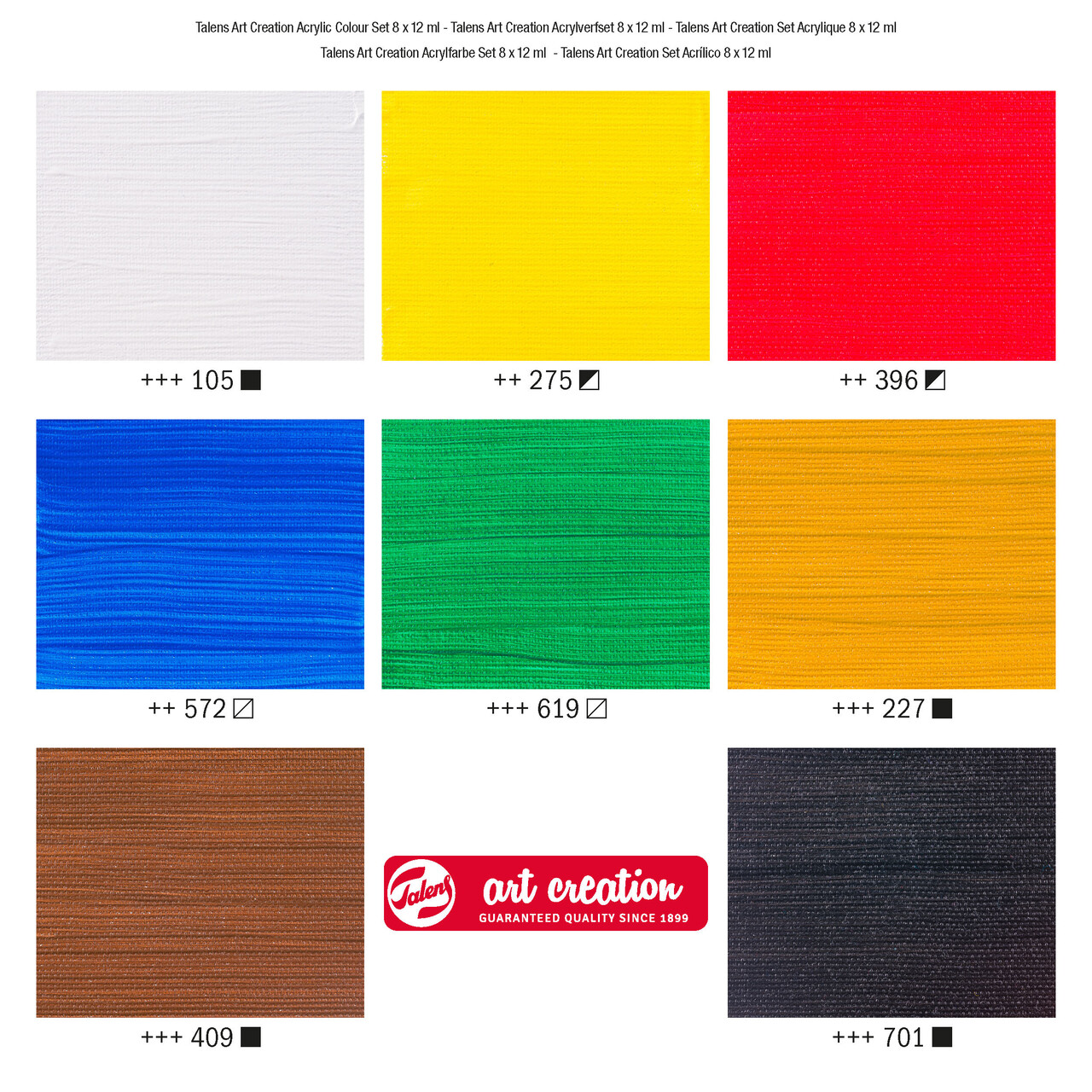 Talens Art Creation acrylic colour set 8 x 12 ml - 2