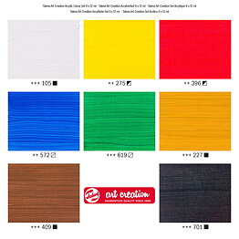 Talens Art Creation acrylic colour set 8 x 12 ml