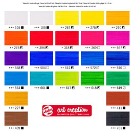 Talens Art Creation acrylic colour set 24 x 12 ml