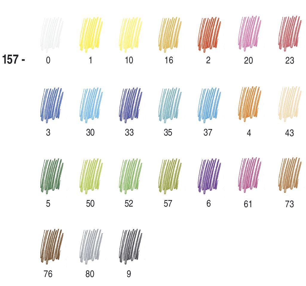 Ergosoft 157 Triangular waterclolour pencil - 10