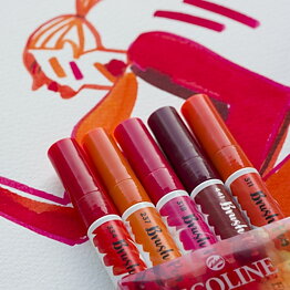 Talens Ecoline Brush Pen set 5 Red