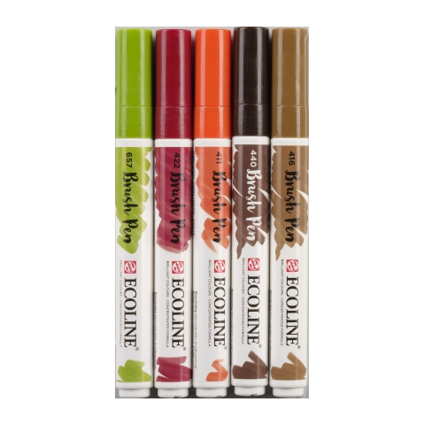 Talens Ecoline Brush Pen set 5 Autumn - 5