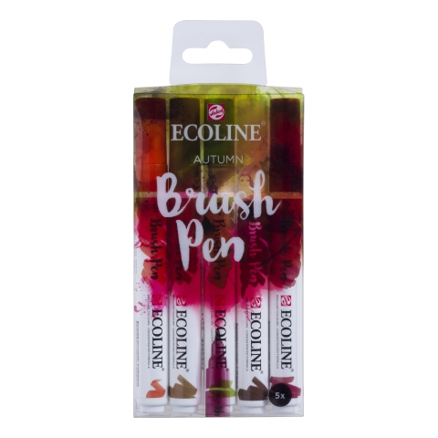 Talens Ecoline Brush Pen set 5 Autumn