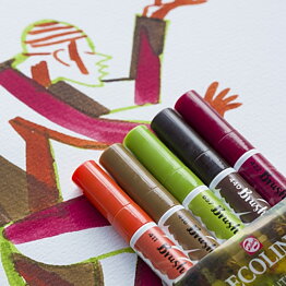 Talens Ecoline Brush Pen set 5 Autumn