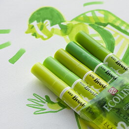 Talens Ecoline Brush Pen set 5 green