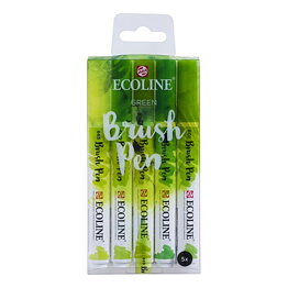 Talens Ecoline Brush Pen set 5 green