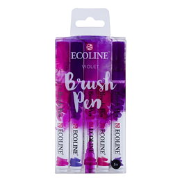 Talens Ecoline Brush Pen set 5 Violet