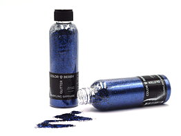 Glitter Dusty Sapphire Blue Chunky