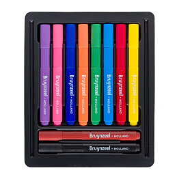 BRUYNZEEL KIDS TRIPLE FELT TIPS SET 10