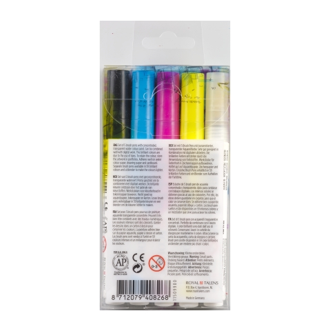Talens Ecoline Brush Pen Set 5 Primary - 6