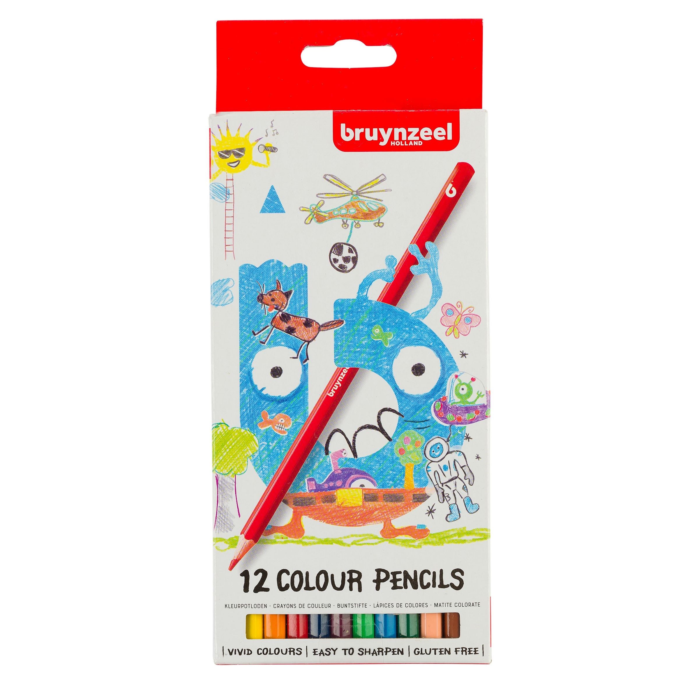 BRUYNZEEL Kids Colour Pencils Set 12