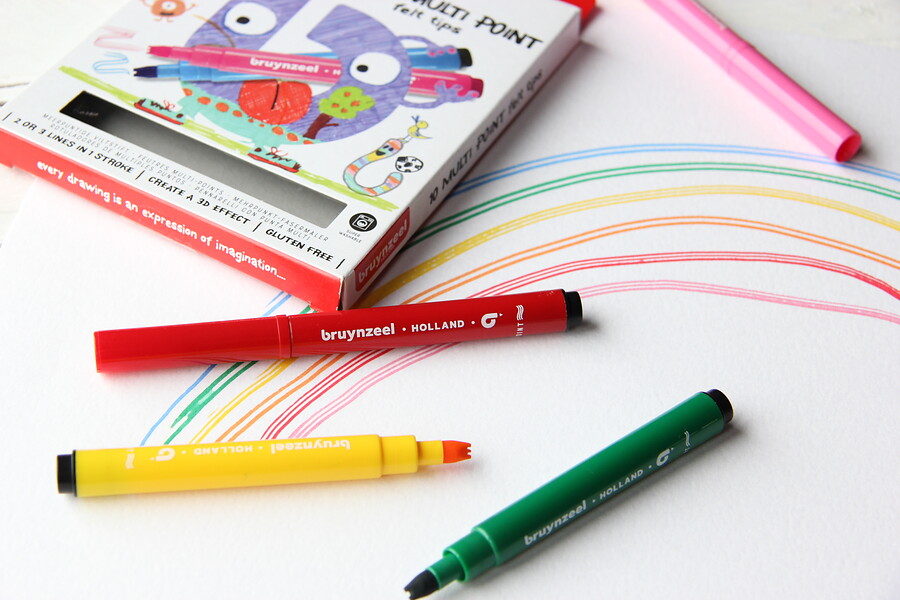 KIDS MULTI POINT FELT TIPS SET 10 - 4