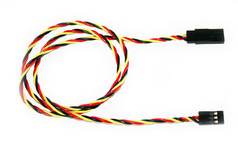 Servokabel 45 cm JR-kontakt Twinnad