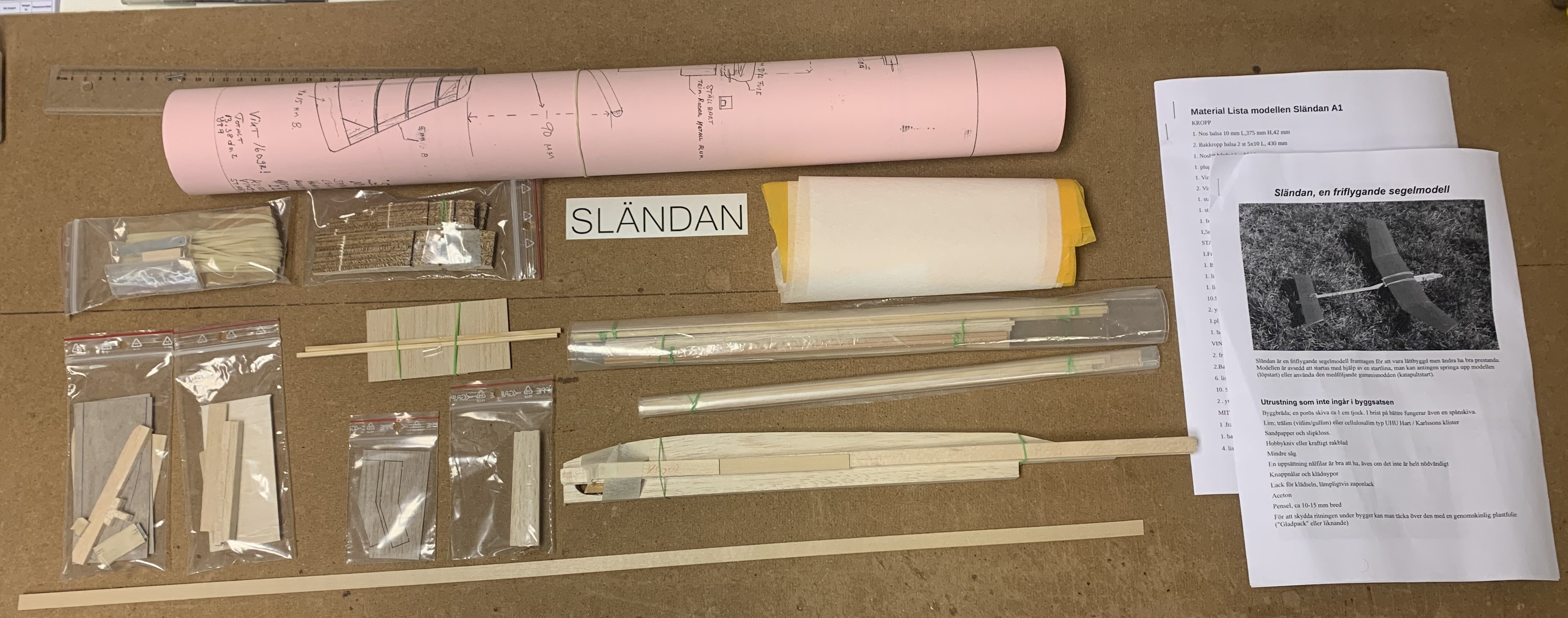 Sländan Friflygmodell A1 - 3