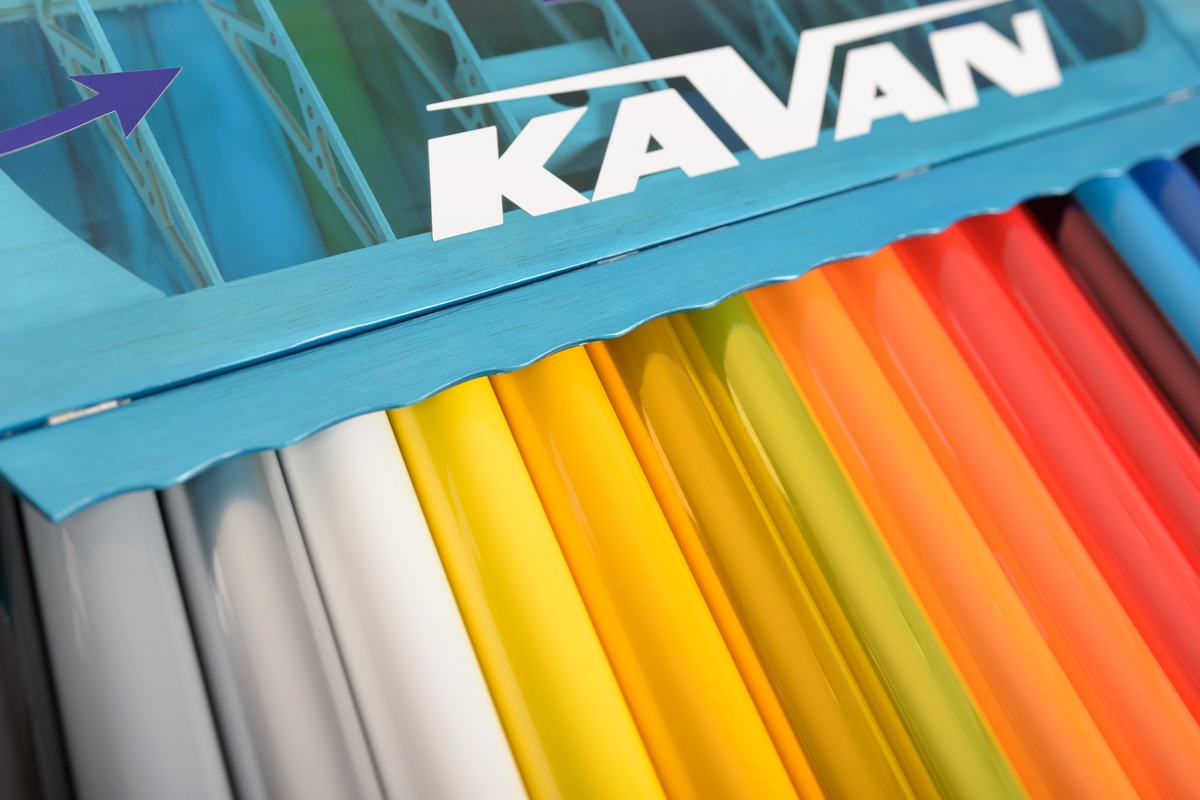 Klädselfilm plast Kavan 200x64 cm Transparent röd - 2