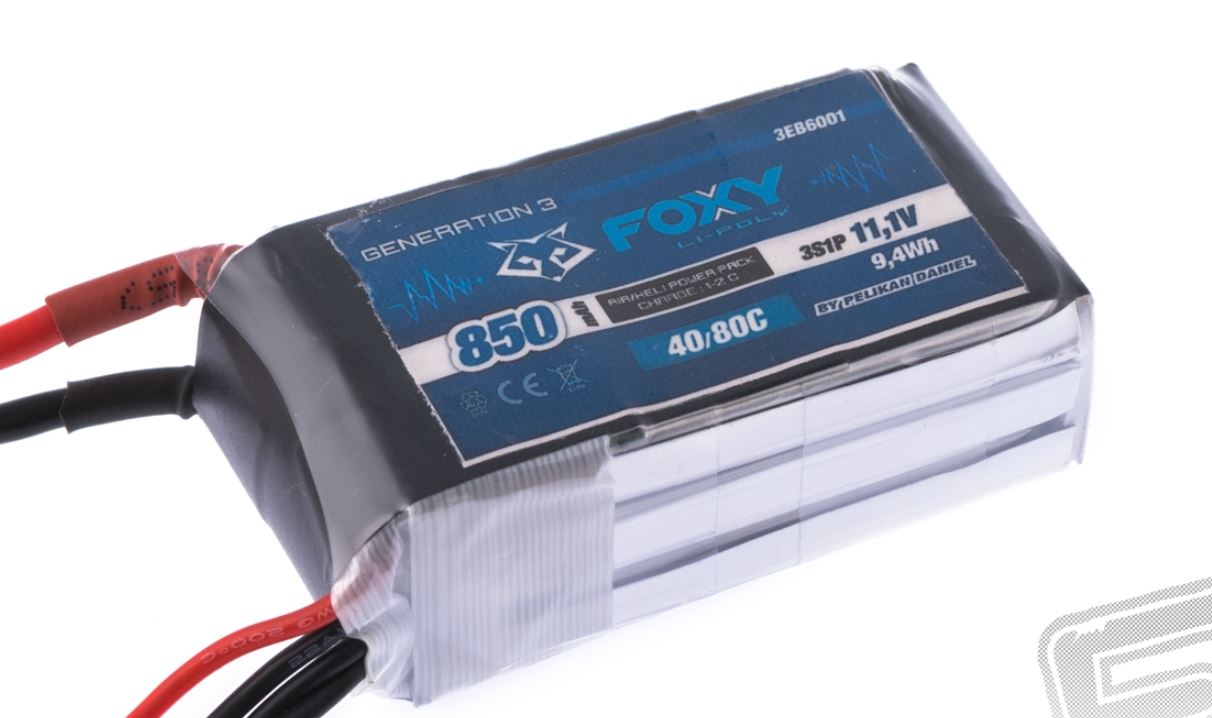 Batteri Li-Po 3S 11,1V 850mAh 40C