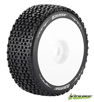Däck & Fälg B-PIRATE 1/8 BuggySoft Vit, Par