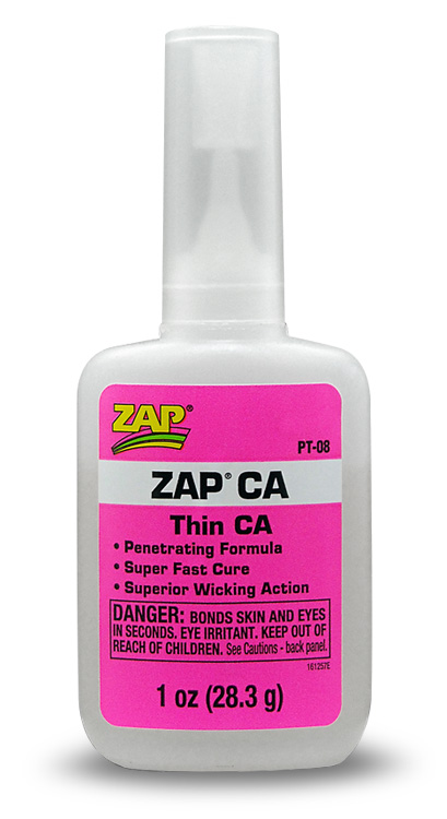 CA-lim ZAP CA 1oz 28gr Rosa/Tunnflytande