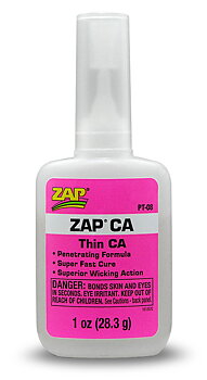 CA-lim ZAP CA 1oz 28gr Rosa/Tunnflytande