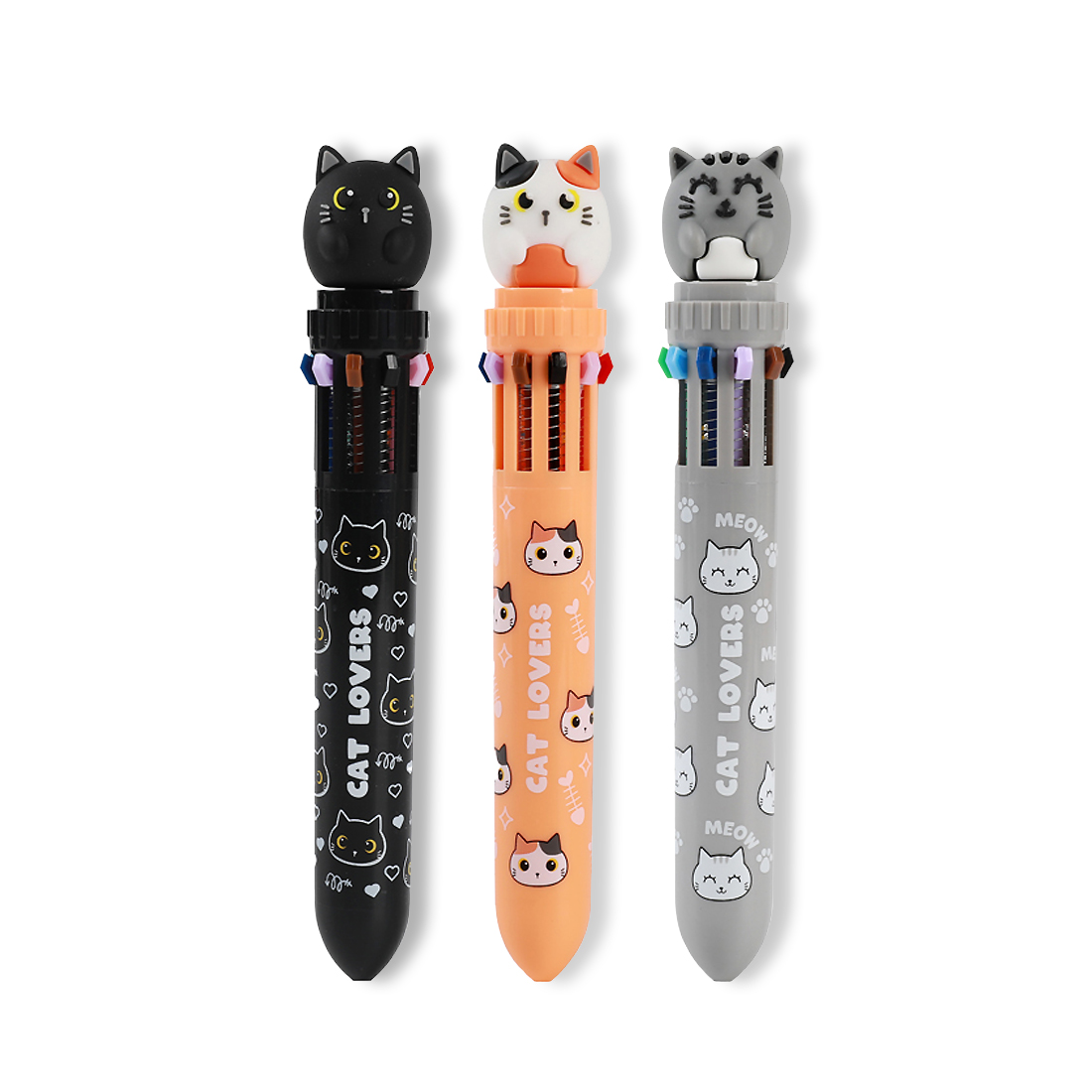 Penna Katt 10 färger (sorterat)