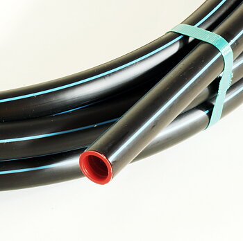 PEM-Rör 32mm 100m PN16 SDR11 PE100RC Blå stripe