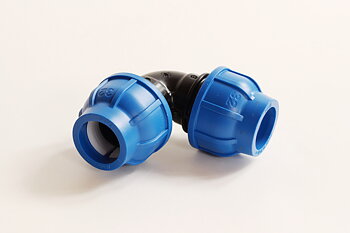 Vinkelkoppling för PEM-rör 32mm