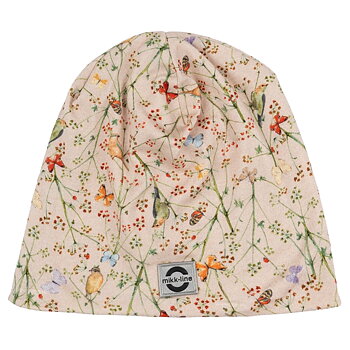 Viscose Elestane Hat AOP Off-White