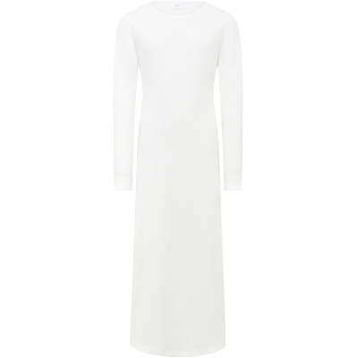 Malis Rib Dress White