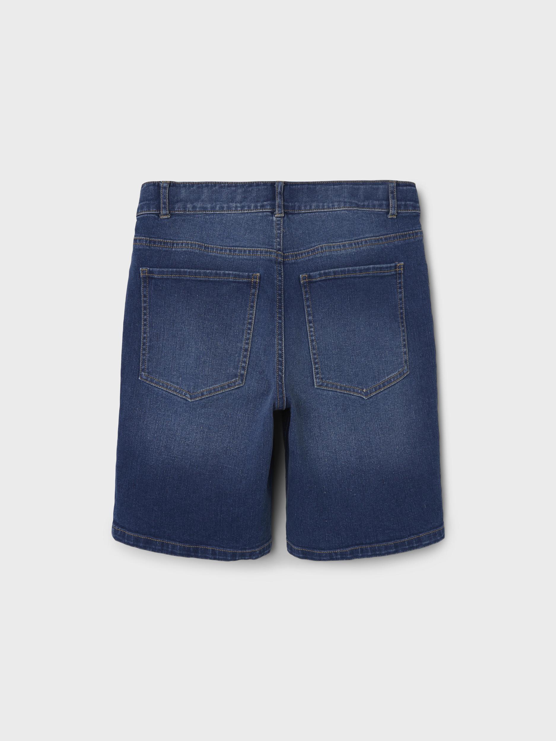 NLMTEPPE DNM SLIM SHORTS Medium Blue Denim - 2