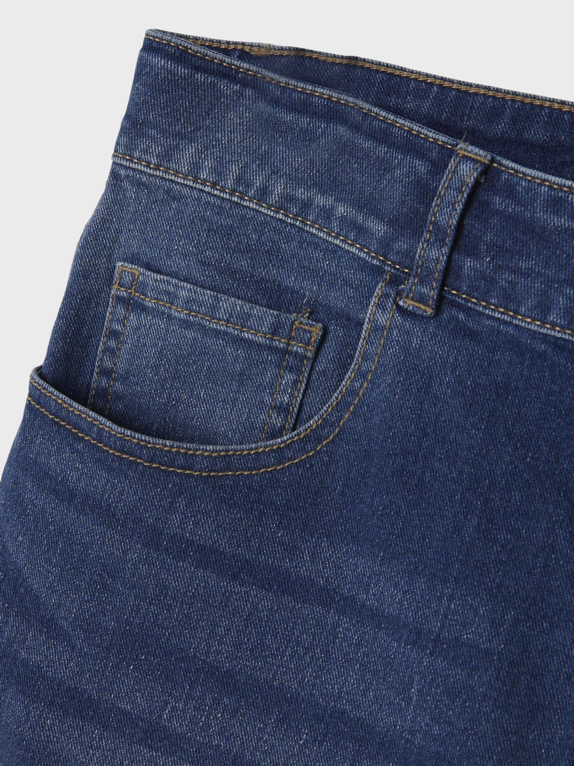NLMTEPPE DNM SLIM SHORTS Medium Blue Denim - 3