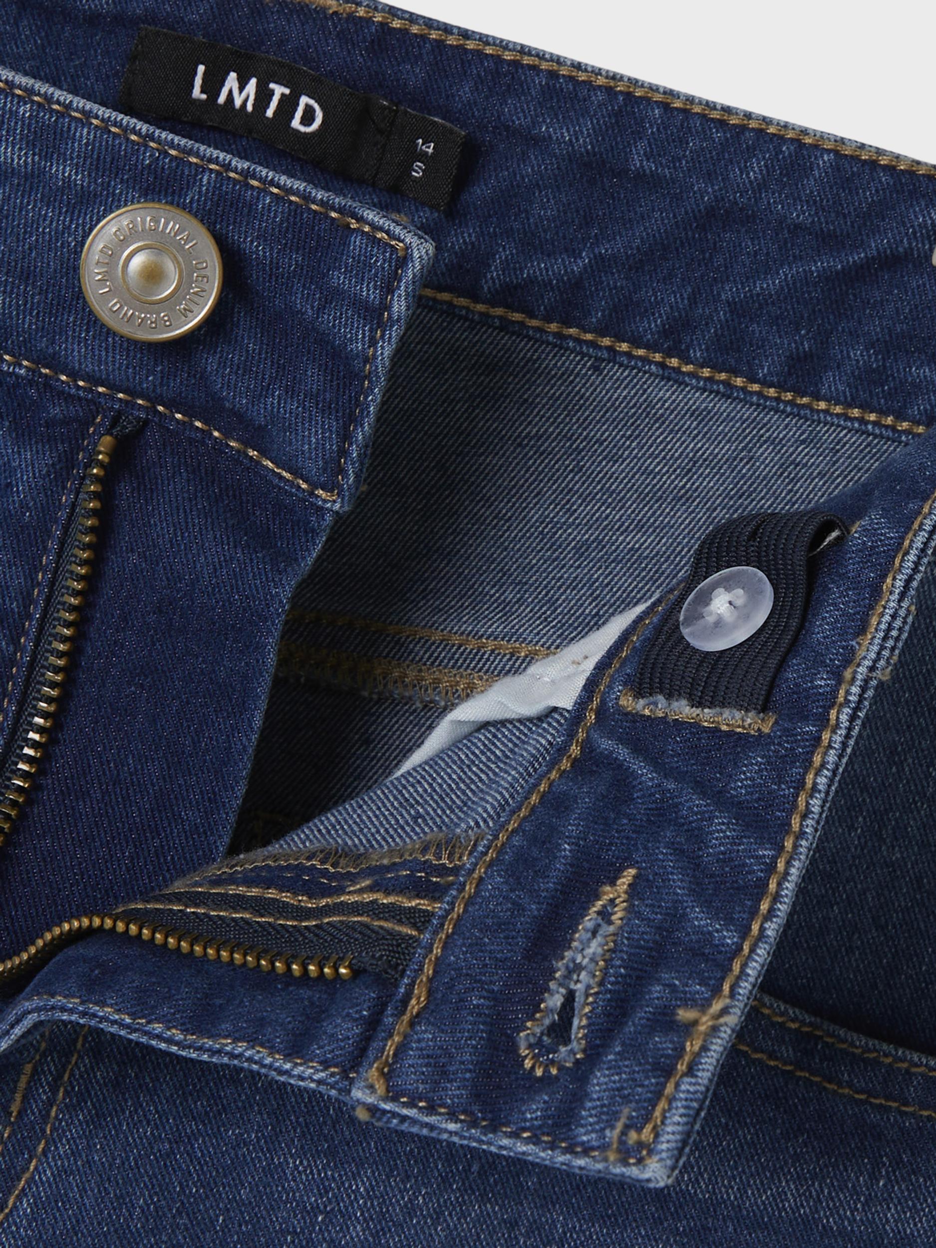 NLMTEPPE DNM SLIM SHORTS Medium Blue Denim - 4