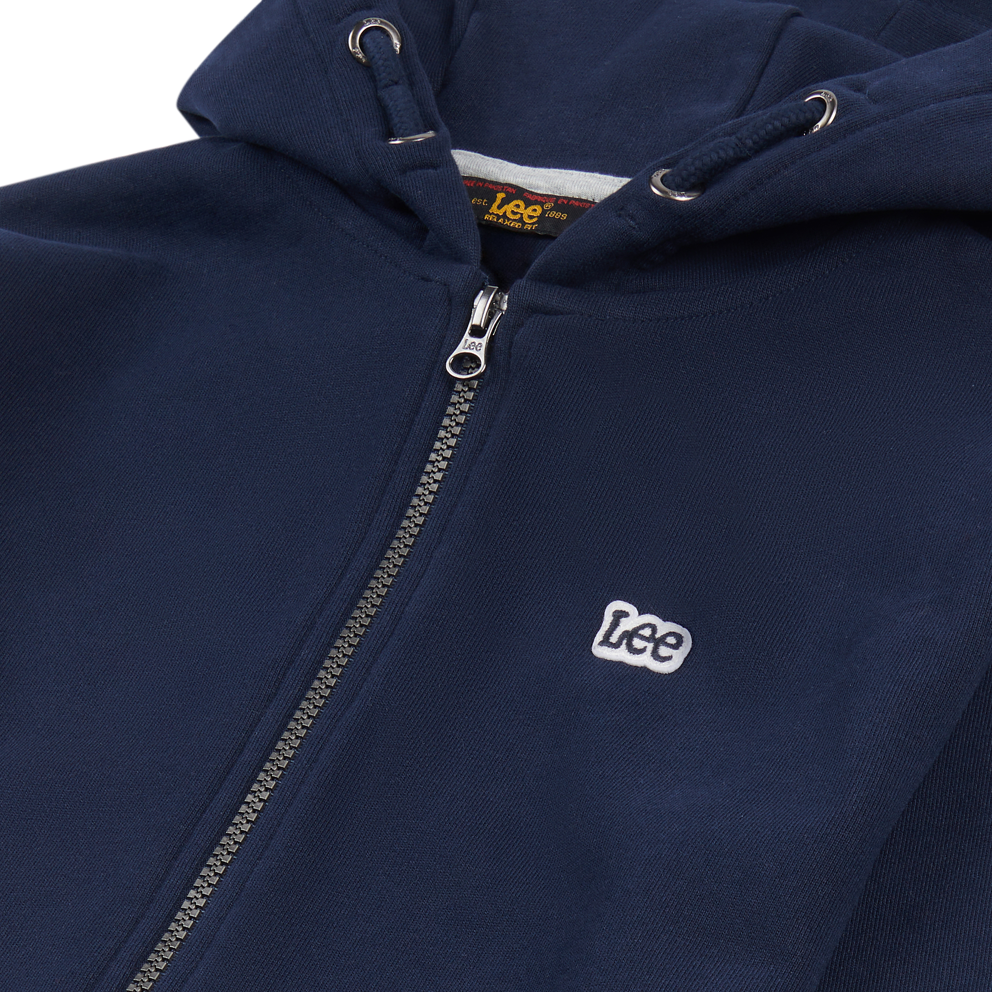 BADGE LB ZIP THROUGH HOODIE NAVY BLAZER - 2