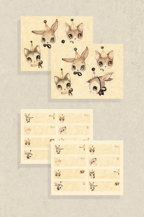 PAPER FRIENDS  PARTY KIT - 9