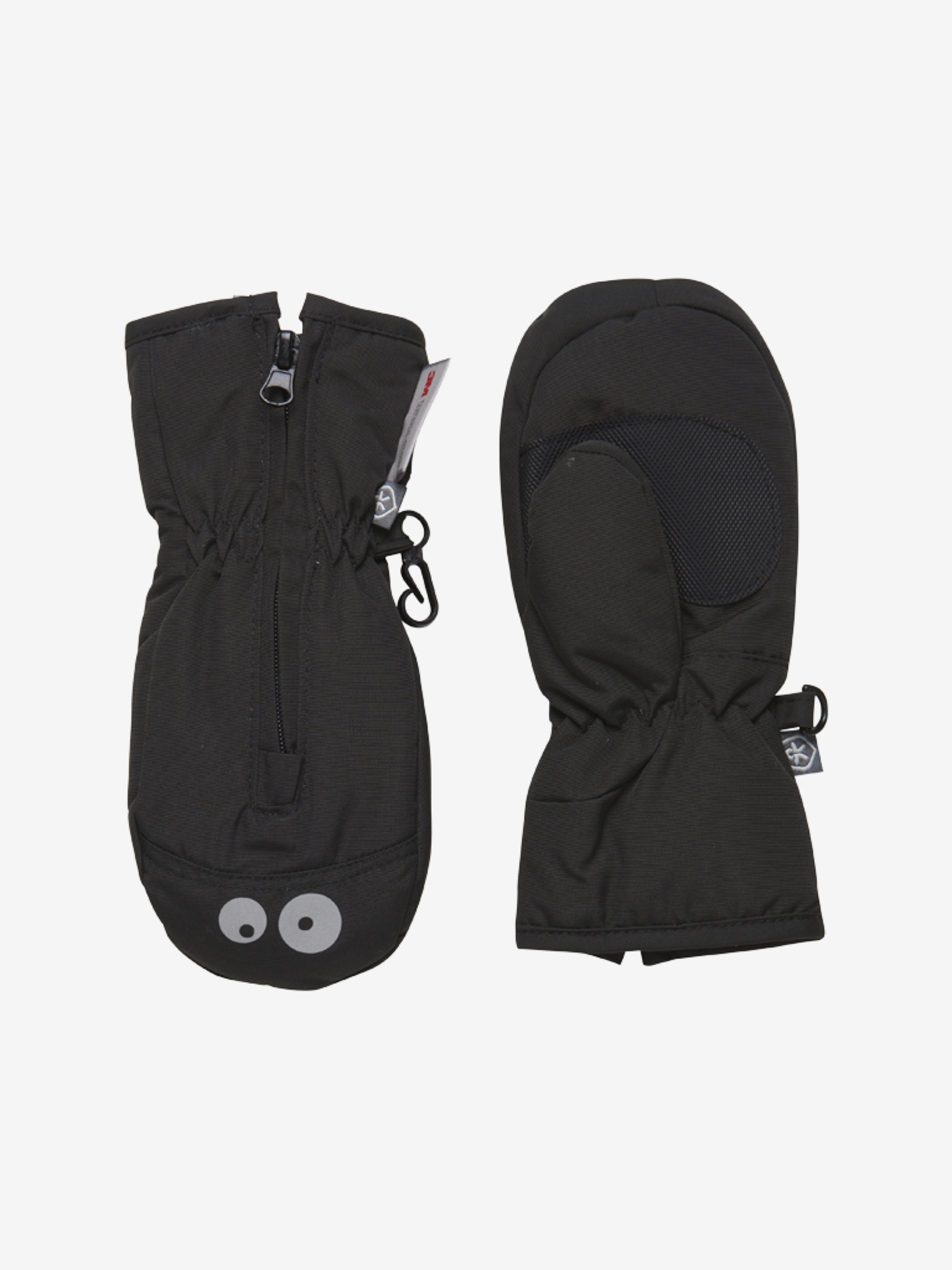 Color Kids Mittens W Zipper Black