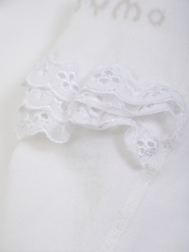 Stocking W Lace White - 2