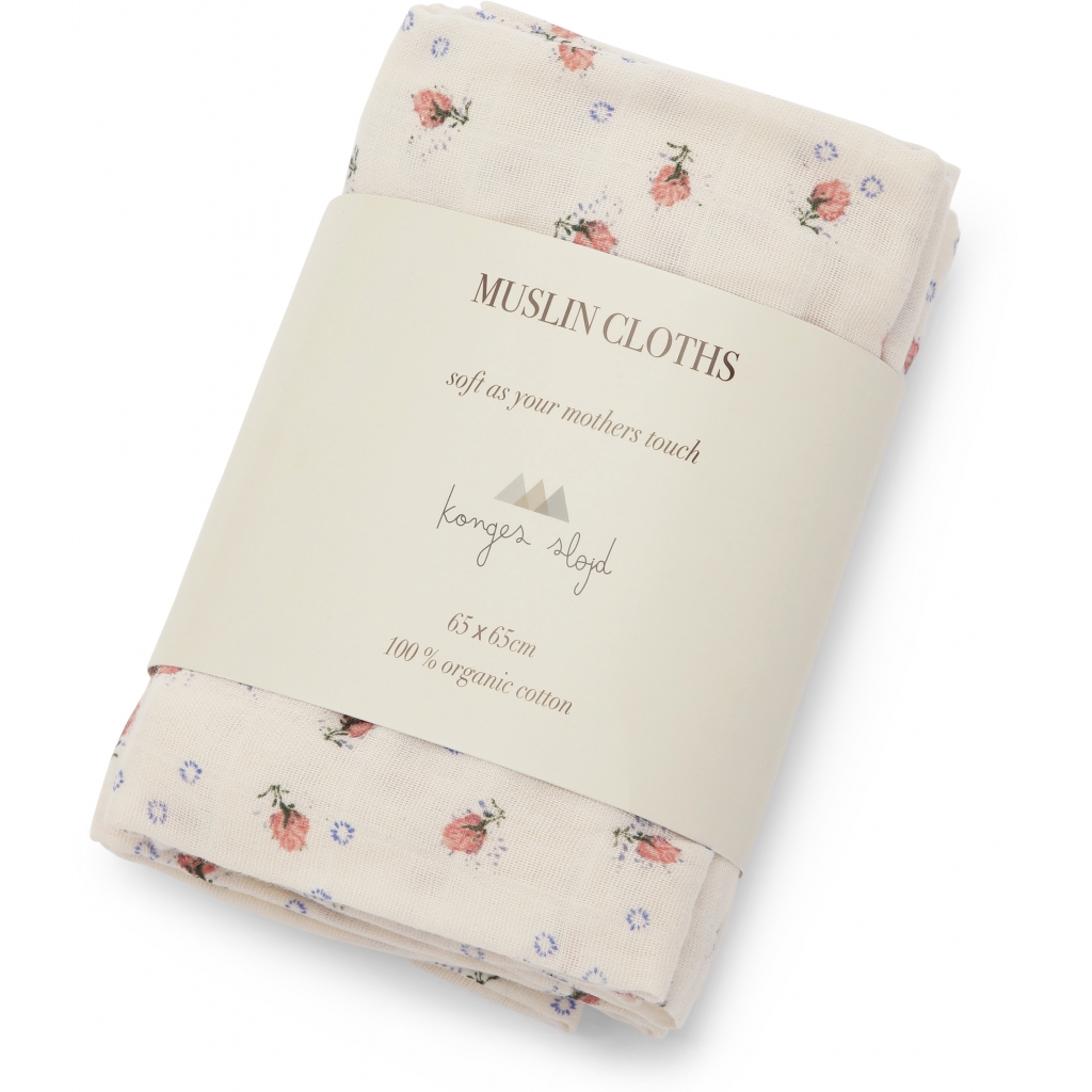 3 PACK MUSLIN CLOTH GOTS BRISE D´ETE