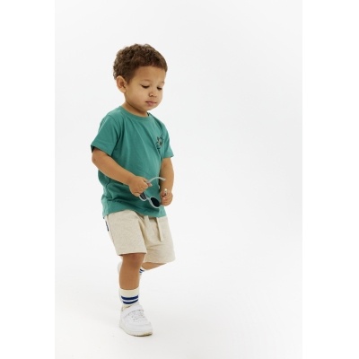 Norval Sweat Shorts Oatmeal Melange - 5