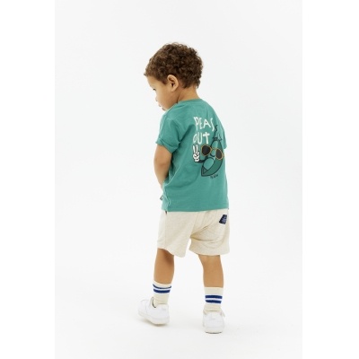 Norval Sweat Shorts Oatmeal Melange - 4