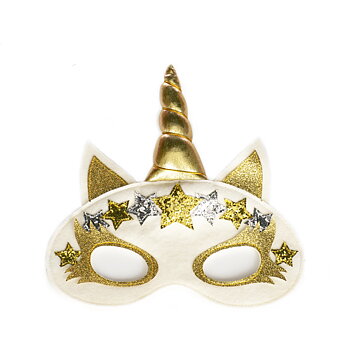 Face Mask Unicorn  Gold
