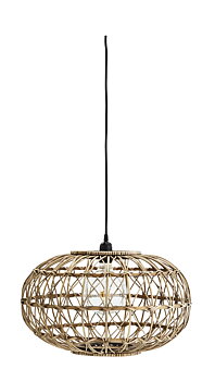 RATTAN CEILING LAMP Dark natural black