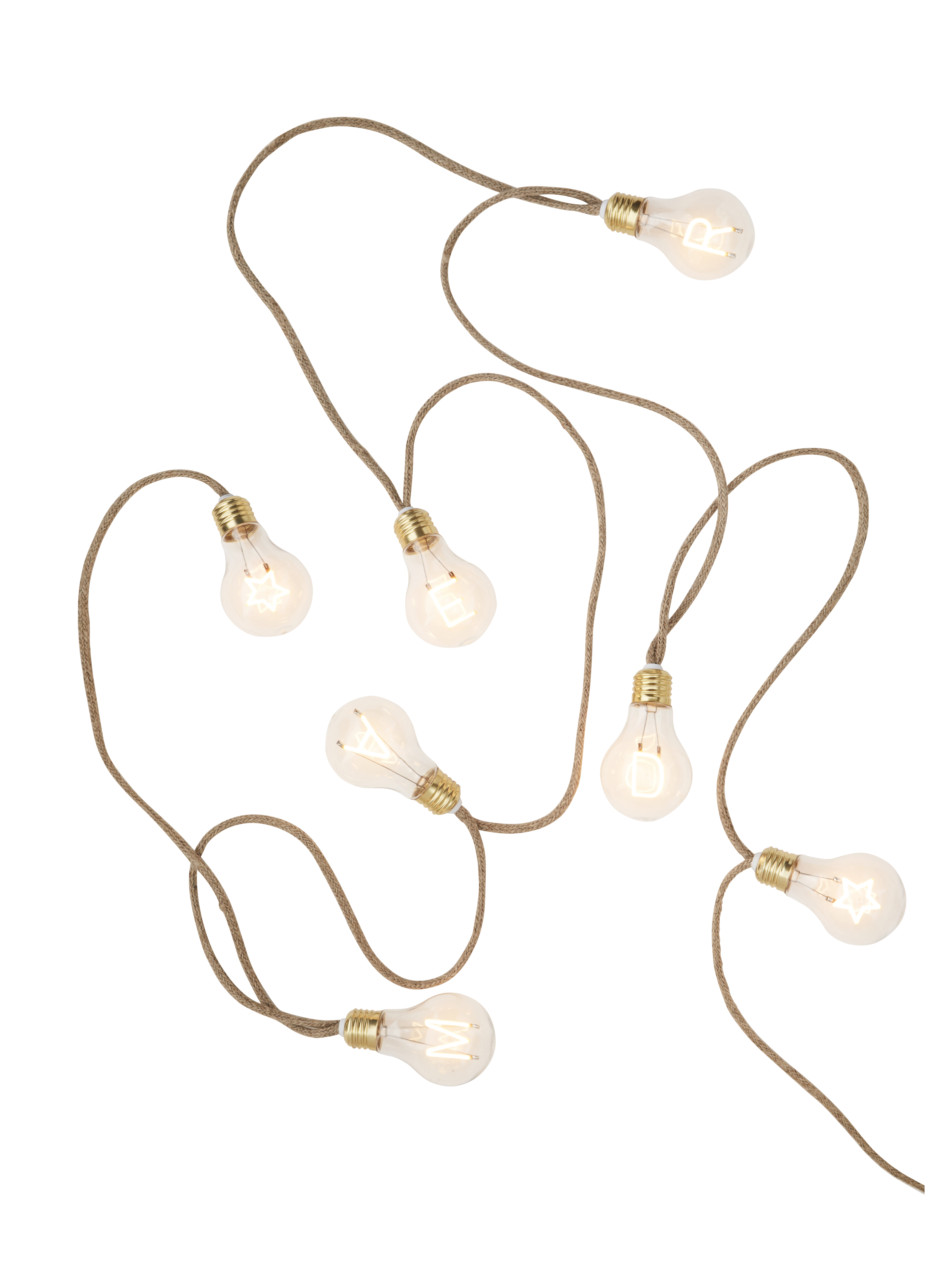 INDOOR WIRE LIGHTS W FILAMENT TEXT Natural clear gold - 2