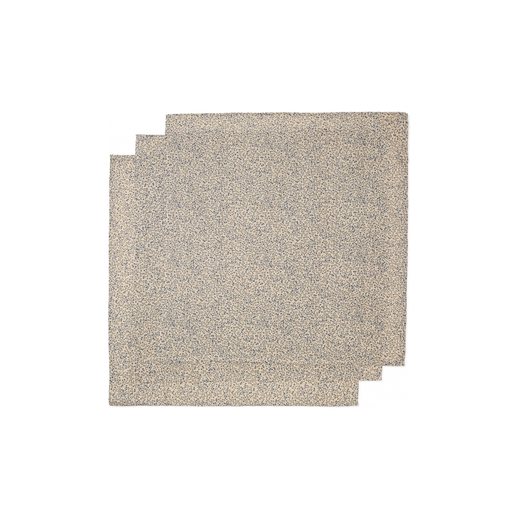 3 PACK MUSLIN CLOTH GOTS BLUE BLOSSOM MIST - 2