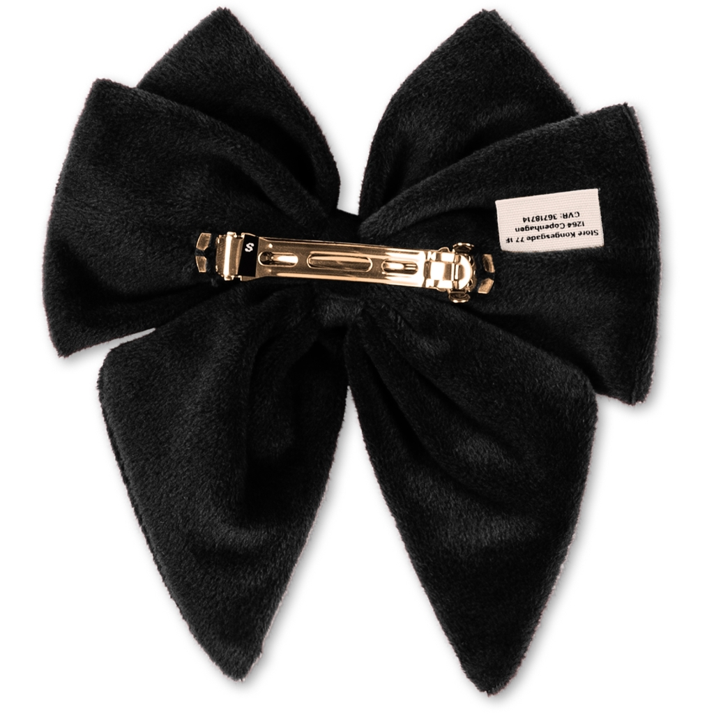 VELVET BOWIE HAIR CLIP BLACK - 3