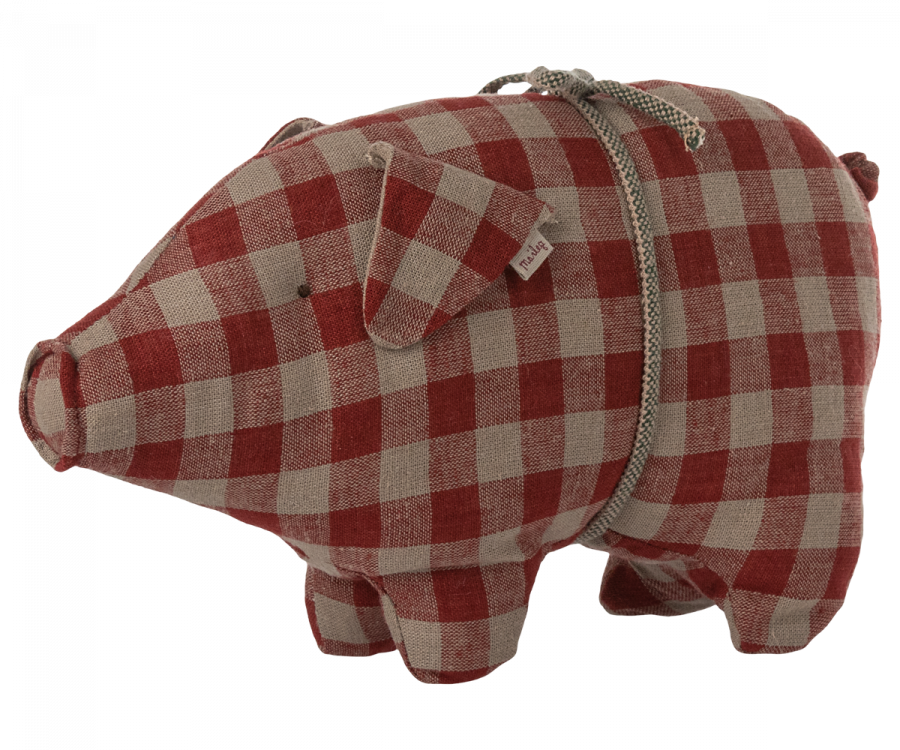 Pig Small Red check - 2