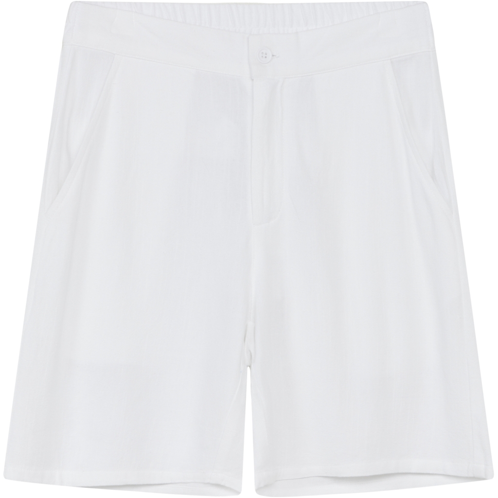 Alux Linen Shorts White