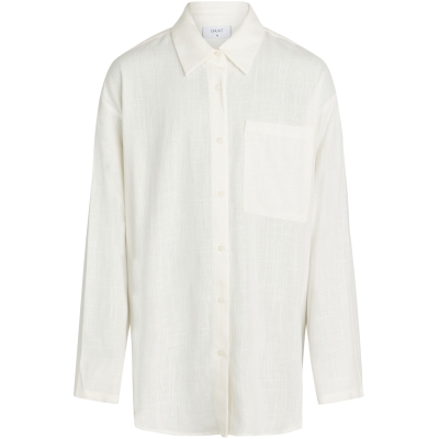 Latti LS Linen Shirt White