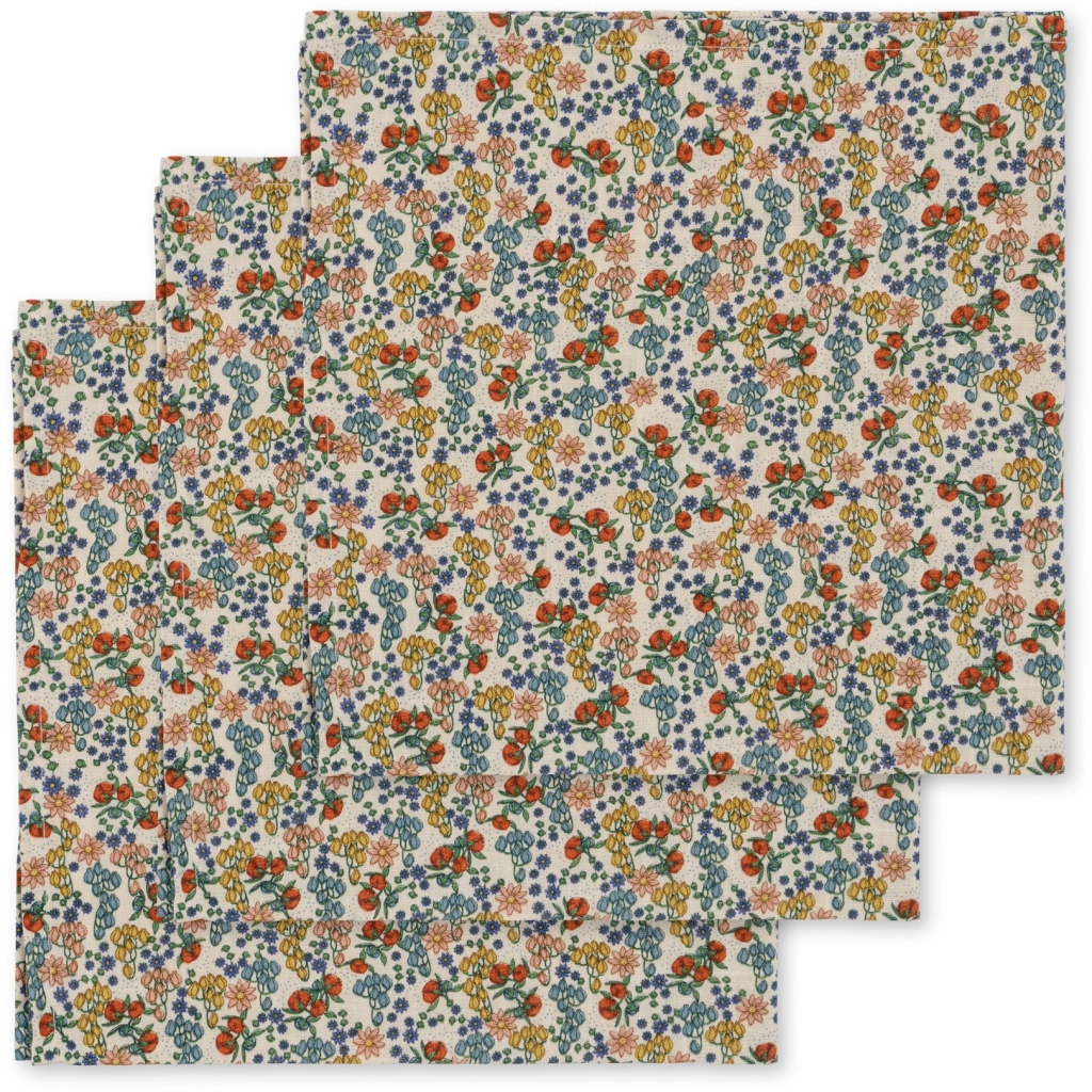 3 PACK MUSLIN CLOTH GOTS BIBI FLEUR - 2